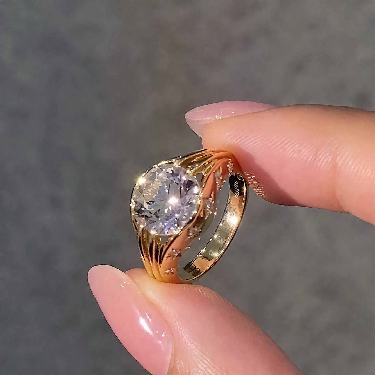 Velora Star Diamond Arc Ring