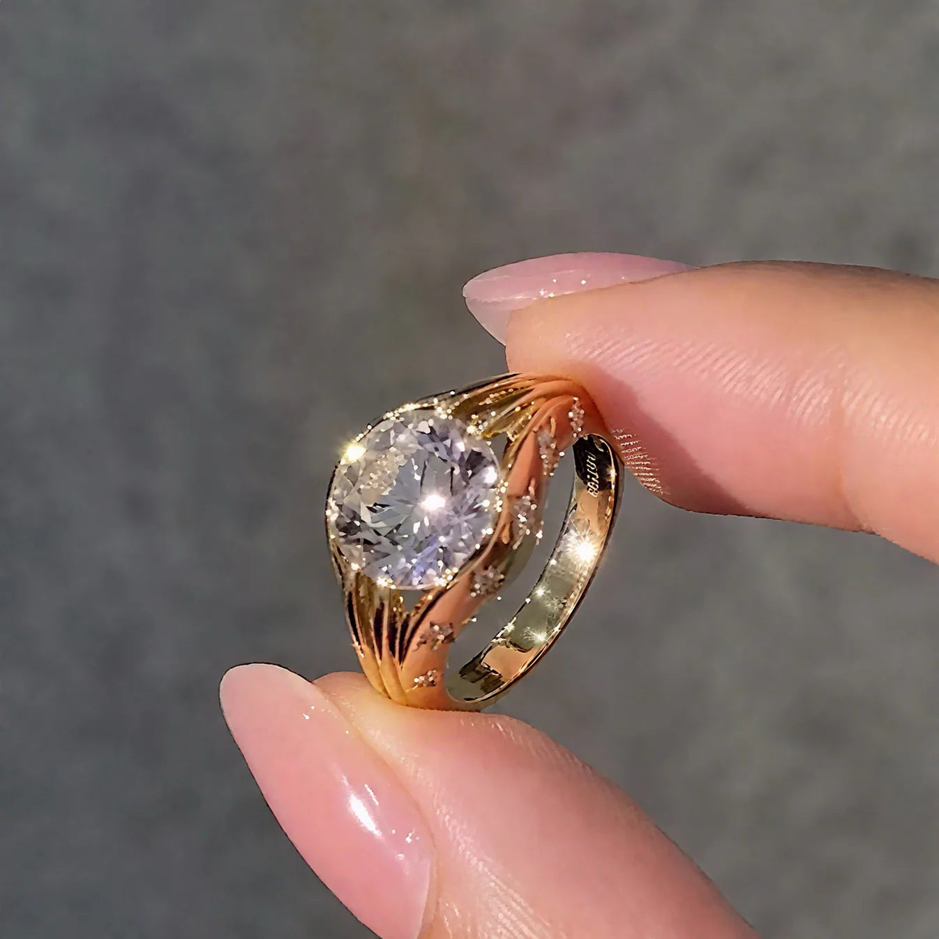 Velora Star Diamond Arc Ring