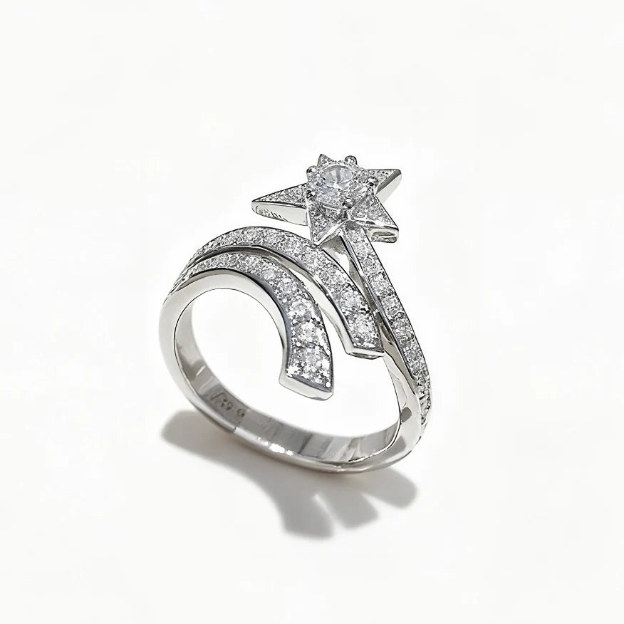 Shooting Star Comet Ring