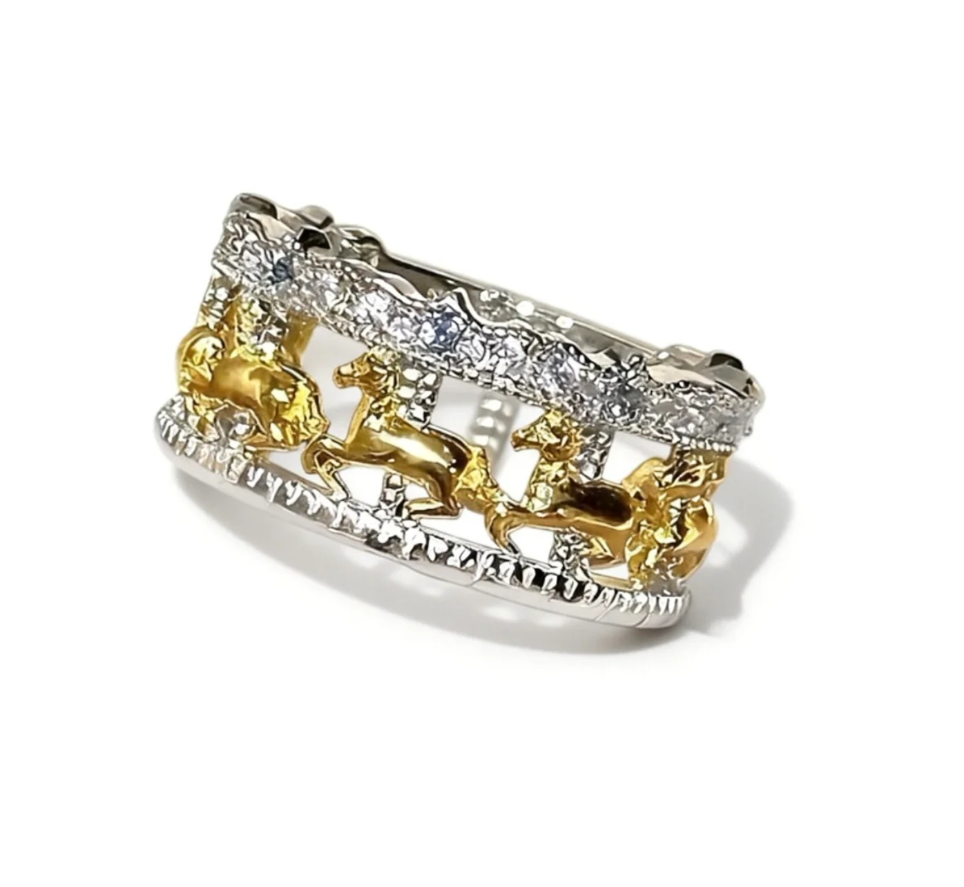 Merry-go-round Cutout Band Ring