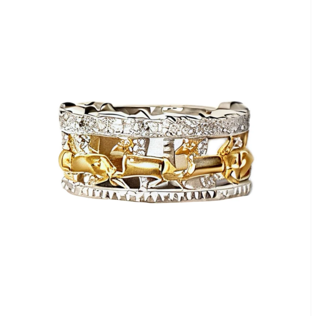 Merry-go-round Cutout Band Ring