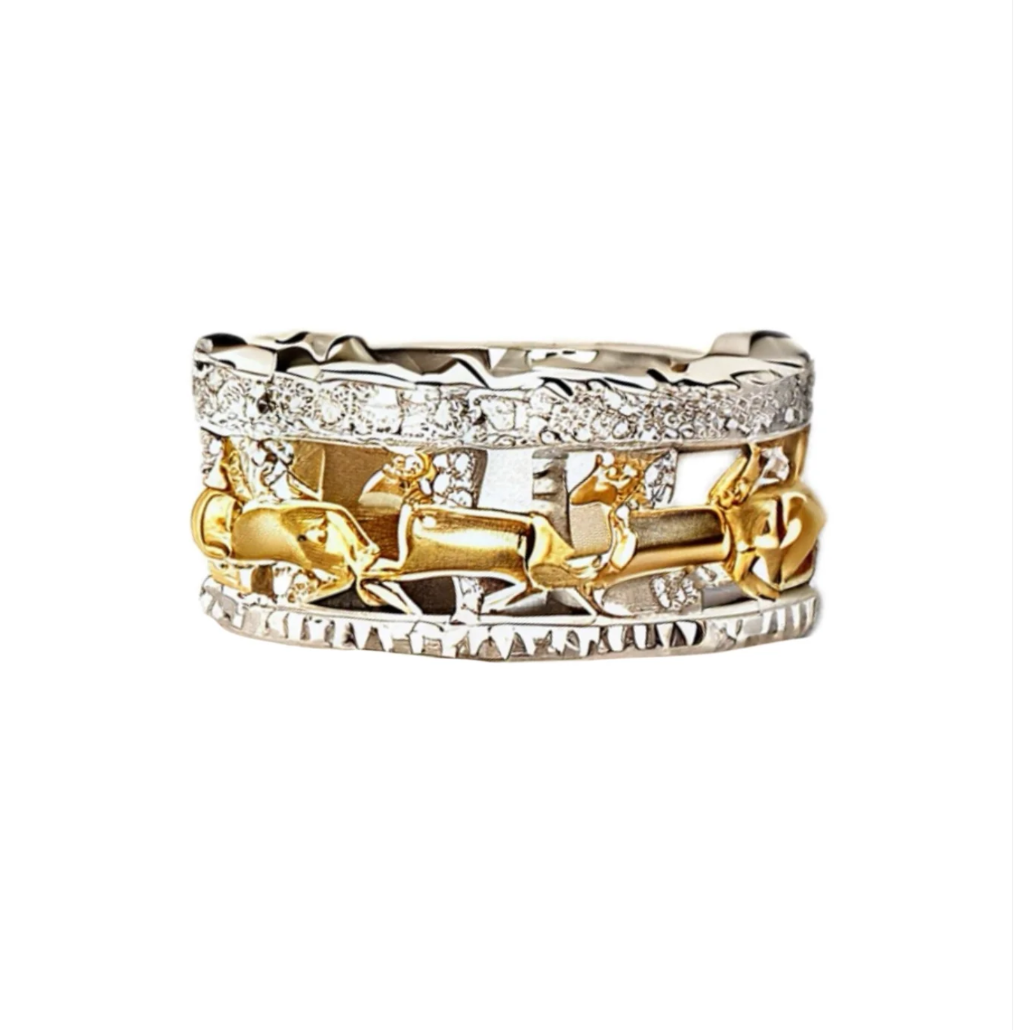 Merry-go-round Cutout Band Ring