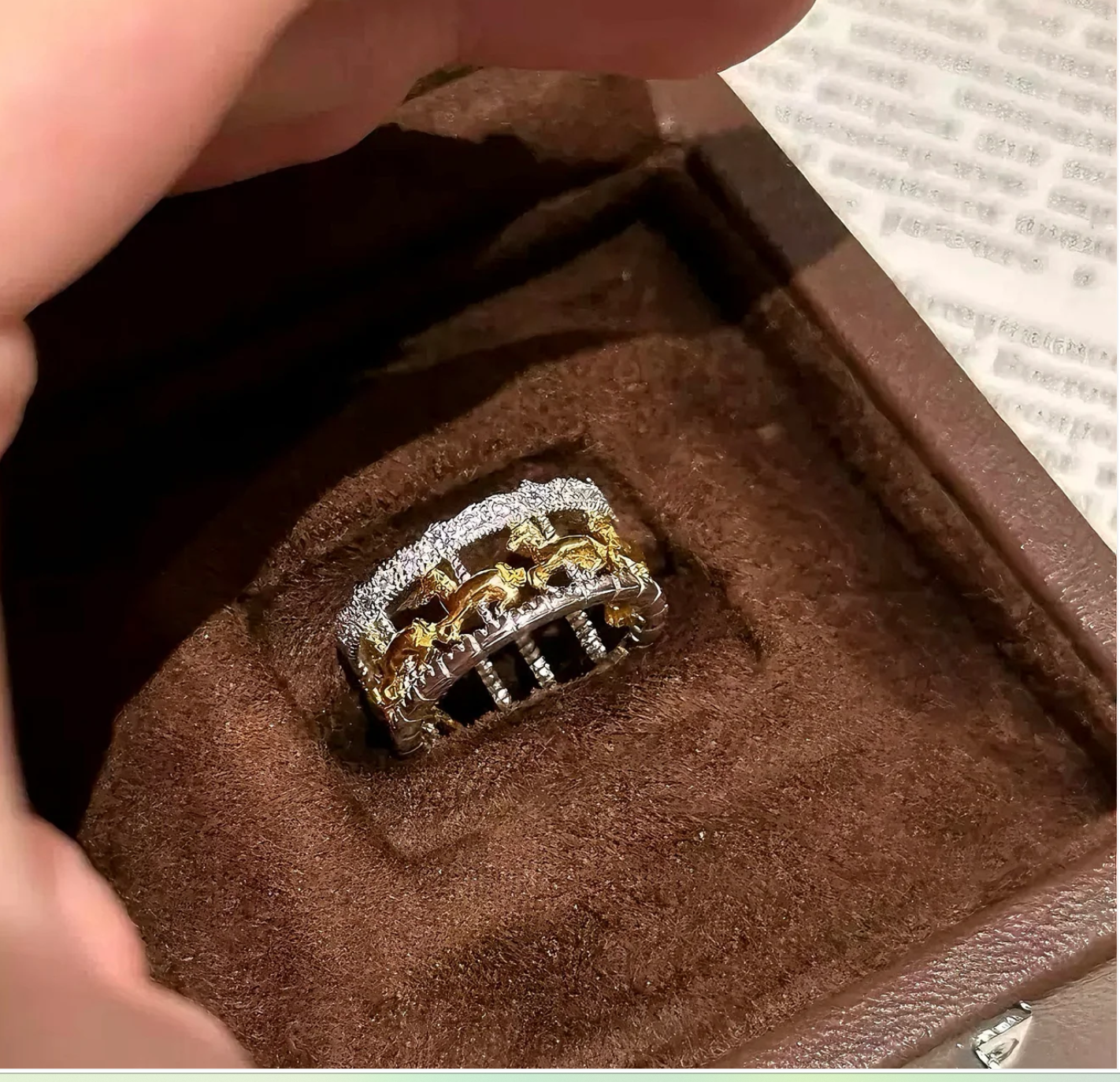 Merry-go-round Cutout Band Ring